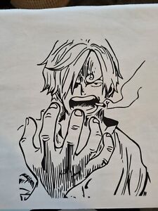 One Piece Anime T Shirt Sanji Unisex New Large