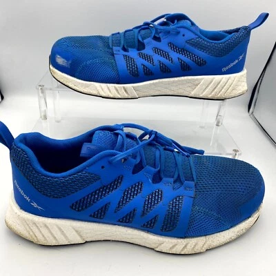 Reebok Fusion Flexweave RB5420 Men's US 10 W Sneakers Blue Safety Toe Work Shoes - Image 1 of 4