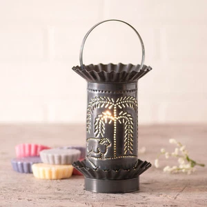 Mini Wax Warmer with Willow and Sheep in Country Tin - Picture 1 of 2