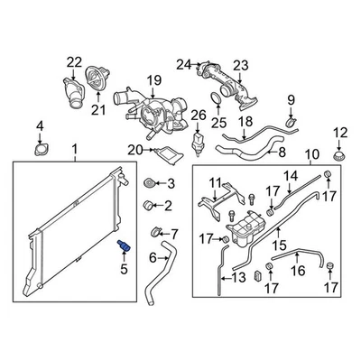 For Nissan NV1500 2012-2021 Nissan 214401PA0A Radiator Drain Plug Foto 1 de 3