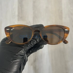 Ray-Ban Nina RB4314-N Cat Eye Braun Sonnenbrille 954/33 54-18 140 3N Papiere & Etui - Bild 1 von 6