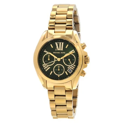Michael Kors Bradshaw Chronograph Quartz Green Dial Ladies Watch MK7257 - Image 1 of 4