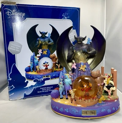 Disney Fantasía Globo de Nieve Mickey Mouse Hechicero Música Funciona, Faltan Dos Piezas Foto 1 de 4