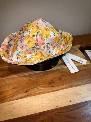 Janie and Jack toddler floral sun hat, size 2T to 3T - Image 1 of 4