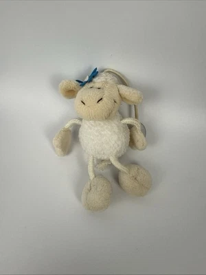 Nici Schaf Stofftier Mit Saugnapf 13cm Weich Kuscheltier Anhänger Mit Blume - Bild 1 von 4