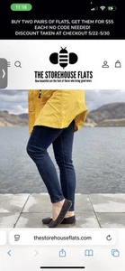The Storehouse Flats Folding Silt Suede Sz 7 - Picture 1 of 5