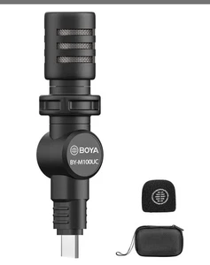 BOYA BY-M100UC Mini USB C Microphone Plug&Play Lapel Mic with Type-C Connector - Picture 1 of 1