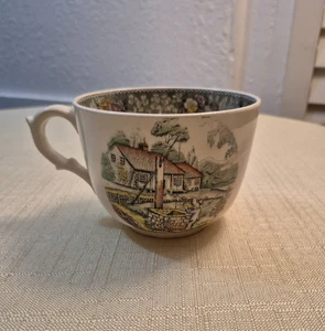 Currier & Ives American Ways & Days Coffee Mug / A Mountain Home 6.5" L 3.5" W - Picture 1 of 14