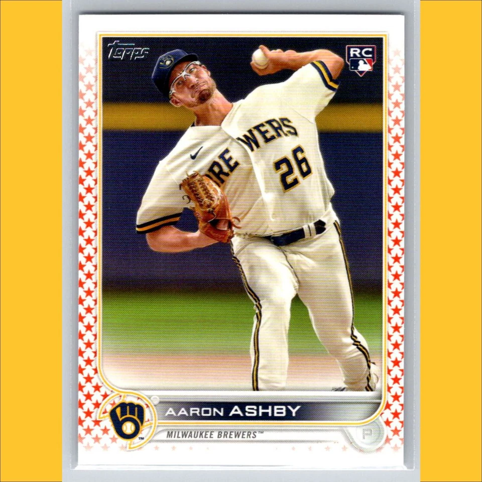 Aaron Ashby Orange Star Rookie Card RC /99 Complete Set Parallel 2022 Topps #78 - Image 1 of 3