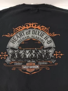 Camiseta Harley Davidson Gráfica Negra Talla XL Heart Of Dixie Pelham, Alabama. - Imagen 1 de 12
