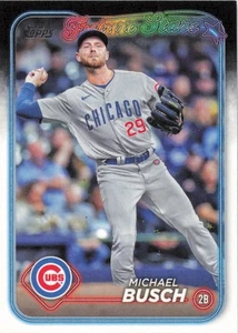 2024 Topps Serie 2 #471 Michael Busch Chicago Cubs Future Stars - Foto 1 di 2