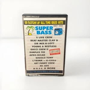 Vintage Super Bass 20 Boomin’ All Time Bass Hits 1991 Cassette Various Artists - Picture 1 of 5