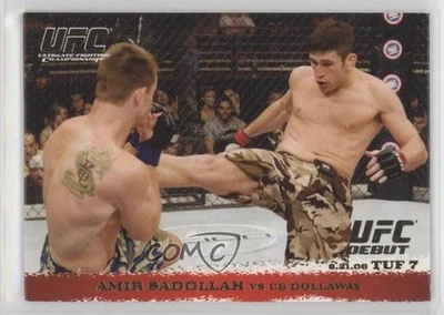 2009 Topps UFC Round 1 Gold Amir Sadollah vs CB Dollaway #87 Rookie RC - Image 1 of 2