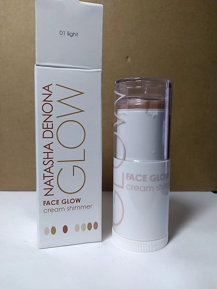 NATASHA DENONA GLOW Face Glow Cream Shimmer, SHADE: 01 Light, 0.84oz/25ml NIB - Image 1 of 4