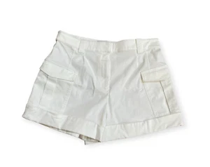 Pantaloncini donna Derek Lam10 Crosby taglia 14 bianchi nuovi - Foto 1 di 9