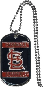 St. Louis Cardinals Stainless Steel Dog Tag Necklace - Picture 1 of 1