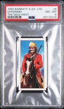 1963 Barratt & Co. Ltd #8 GERONIMO The Wild West / PSA 8