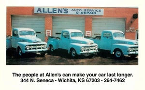 REPARACIÓN AUTOMÁTICA, WICHITA, KS, LOTE DE 2 POSTALES ANTIGUAS c 1980 (X228) - Imagen 1 de 4