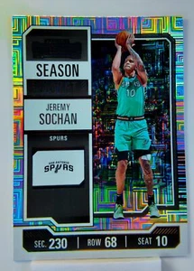 Jeremy Sochan 2023-24 Contenders NBA Infinite Mojo Silver Refractor Card #70 - Picture 1 of 2