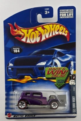 Ford Vicky 2002 Hot Wheels 1932 - púrpura - Redlines 2 de 4 - no. 104  Foto 1 de 4