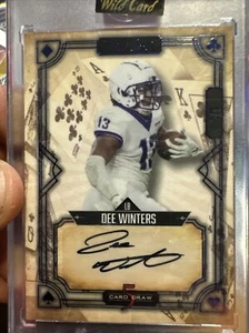 2023 Wild Card 1/1 Rookie Auto  Deck Or Cards Dee Winters Five Card Draw - Picture 1 of 7