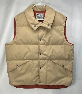 Vintage Penfield Trailwear Vest Mens XL Camel Brown Down Puffer Snap Made in USA - Image 1 of 4