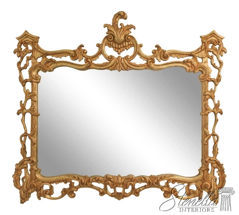 L59853EC: DECORATIVE CRAFTS Italian Made Gold Wall Mirror Cover