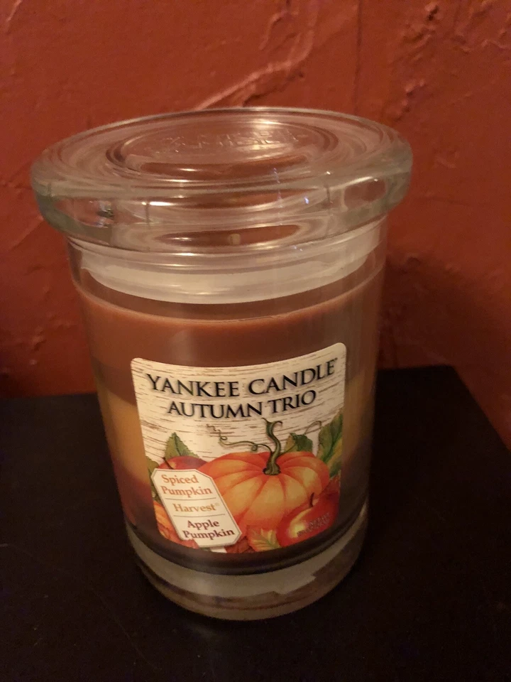 Yankee Candle Autumn Spiced Pumpkin Harvest Apple Pumpkin 10 Oz US Ship