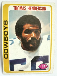 1978 Topps Football #213 Thomas Henderson - Dallas Cowboys - Ships Free - Read - Picture 1 of 2