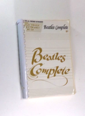 Vintage 1975 Easy Electronic Keyboard Music, Beatles Compl Sheet Music Book.  VG - Image 1 of 2