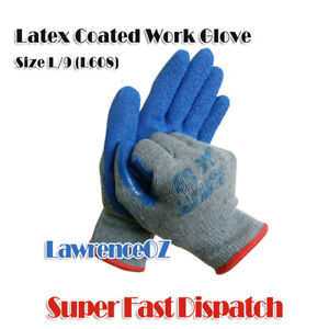 Work Gloves Garden Gardening Gloves Latex Coated Work Glove NEW Size L/9 (L608)