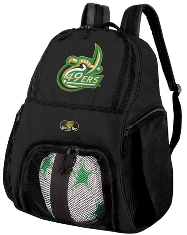 UNC Charlotte Soccer Backpack - UNCC Volleyball Bag -SIDE SHOE POCKETS! Cover