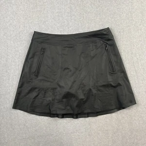 G/Fore mühelos Golf Skort Tennisrock Shorts groß schwarz Stretch Reißverschlusstaschen - Bild 1 von 7