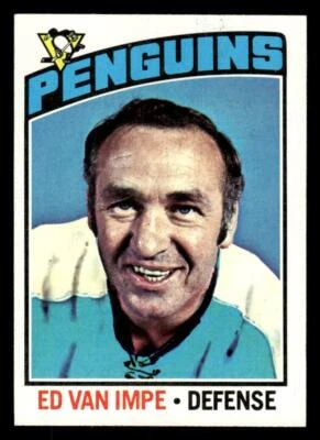 1976 TOPPS ED VAN IMPE 157 NRMT HOCKEY PITTSBURGH PENGUINS - Image 1 of 2