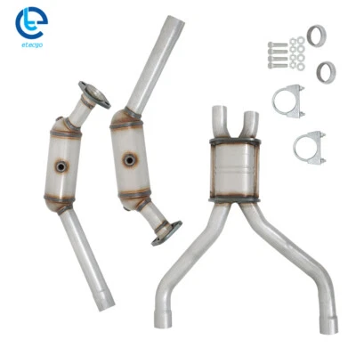 2003-05 For Ford Thunderbird 2003-06 For Lincoln LS Y Pipe Catalytic Converter - Image 1 of 4
