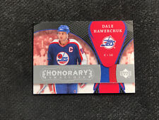 2007-08 UPPER DECK TRILOGY DALE HAWERCHUK HONORARY SWATCHES JERSEY #HS-DH