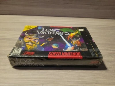 Lost Vikings 2 Super Nintendo SNES New Factory Sealed H Seal - Image 1 of 4