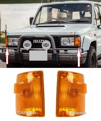 PAR/JUEGO LUCES INDICADORAS DE GIRO DELANTERAS SE ADAPTA A ISUZU TROOPER 1983-1993 Foto 1 de 4