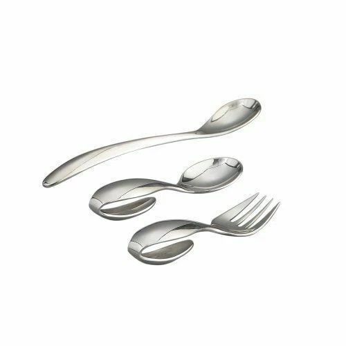 Baby Nambé Nambe Stainless Utensil Set by Sean O’hara Fork Spoon 7610