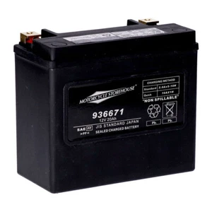 BATTERIA GEL 12V 20AH HARLEY DAVIDSON SOFTAIL DYNA SPORTSTER V-ROD BUELL AGM - Imagen 1 de 2