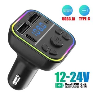 FM Transmitter Bluetooth Car MP3 Player Hand-Free Radio Adapter USB Kits 2023.US - Picture 1 of 11