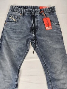 Diesel Krooley-NE Jogg Jeans Sweat Jeans denim blue Größe 28 - Bild 1 von 5