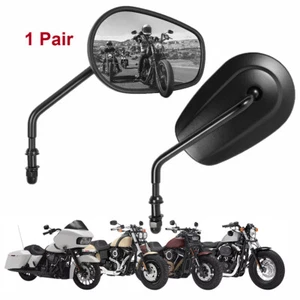 Espejos retrovisores negros L&R para Harley Road King Touring XL 883 SPORTSTER nuevos - Imagen 1 de 16