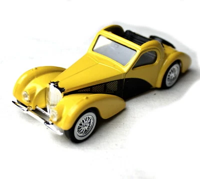 BUGATTI 57 S ATALANTE 1939 Amarillo Diecast hecho en Francia por SOLIDO, escala 1/43 Foto 1 de 4