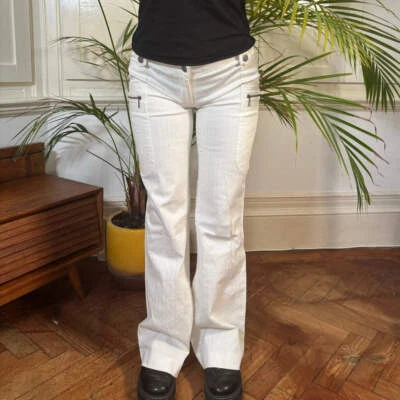 Guess Collection Trousers - 30W UK 6 White Cotton - Image 1 of 4