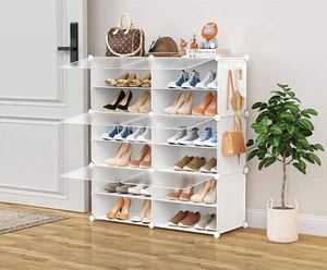 24 Paar Schuhregal Organizer - Schrank Schrank mit Tür, Eingang, Schlafzimmer - Bild 1 von 14