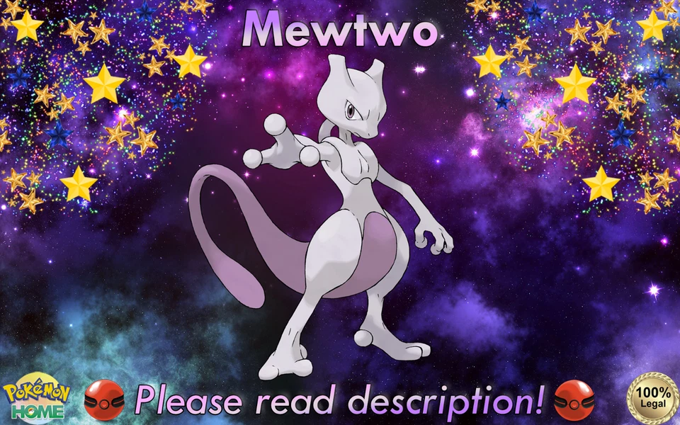 ✨Professor's Mewtwo EVENT✨Pokémon Let's Go Pikachu Eevee HOME + others (💯Legal) - Image 1 of 1