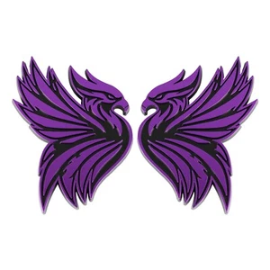 Phoenix Emblem Custom Badge 3D Decal Sticker Fender Car Truck SUV Auto Purple - Picture 1 of 7