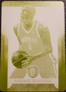 ANDRAY BLATCHE 2012-13 Panini Gold Standard PRINTING PLATE SP #1/1 Nets Wizards - Picture 1 of 2