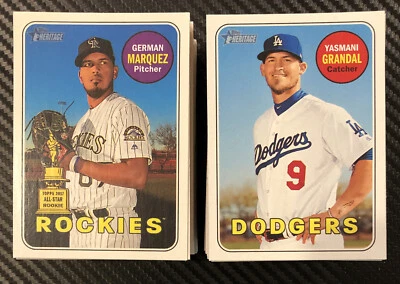 2018 Topps Heritage Baseball Cards (#250-470) Singles You Pick - Image 1 of 2